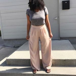 Blush Palazzo Pants